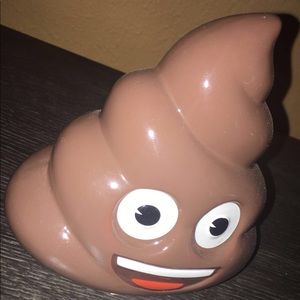 Poop emoji piggy bank